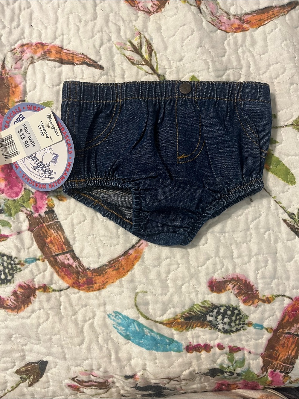 Wrangler denim diaper cover